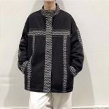 暗黑拼接牛仔外套