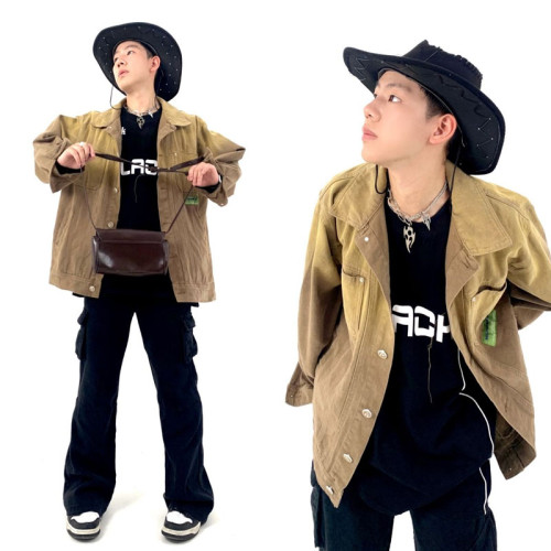 漸變色牛仔外套