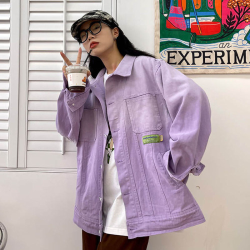 漸變色牛仔外套