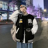 棋盤格棒球服外套