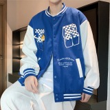 棋盤格棒球服外套