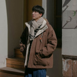 高品質連帽工裝棉服