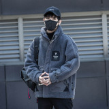 大口袋羊羔絨外套