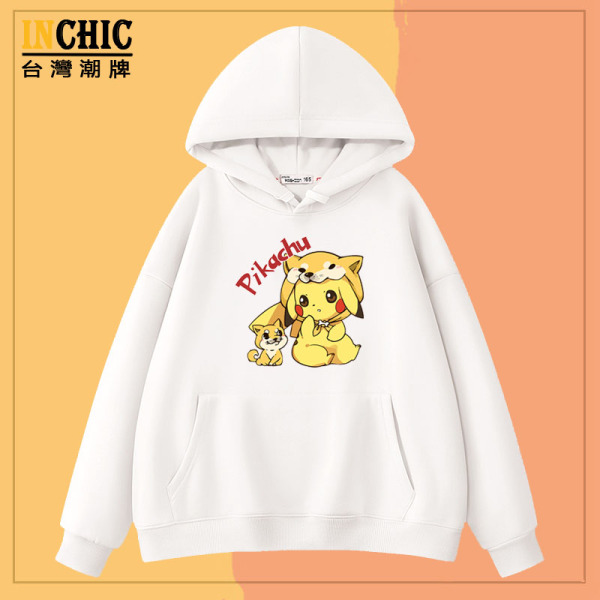 柴犬皮卡丘落肩寬版長袖衫&帽T