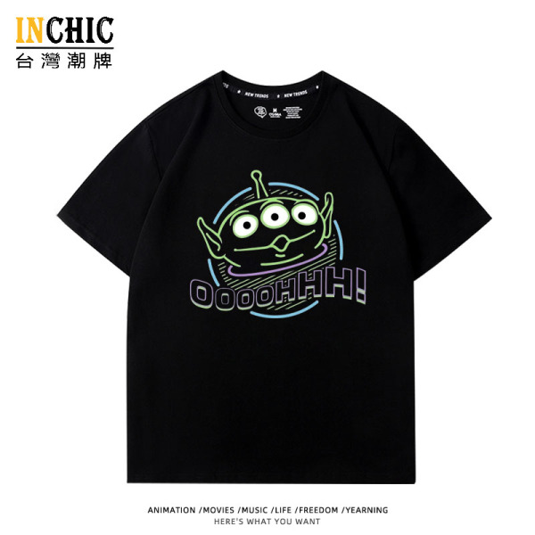簡約三眼怪短T 五件NT$1603