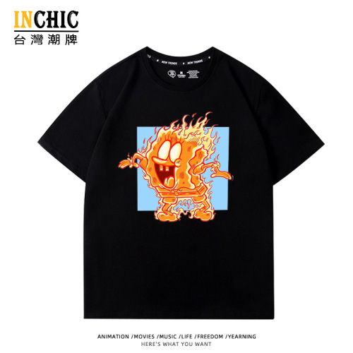 純棉 燃燒海綿寶寶短T 五件NT$1603