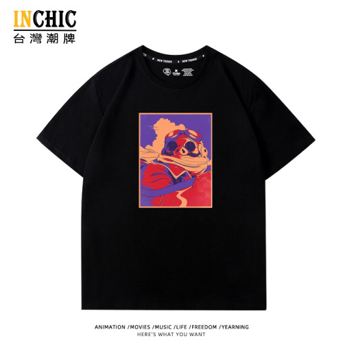 純棉 紅の豚短T 三件NT$1099