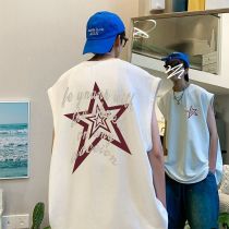 純棉 字母五角星寬鬆背心