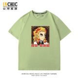 純棉 鬼滅之刃·炎柱短T 五件NT$1603