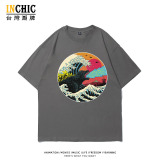 純棉 神奈川紅日哥吉拉短T 五件NT$1603