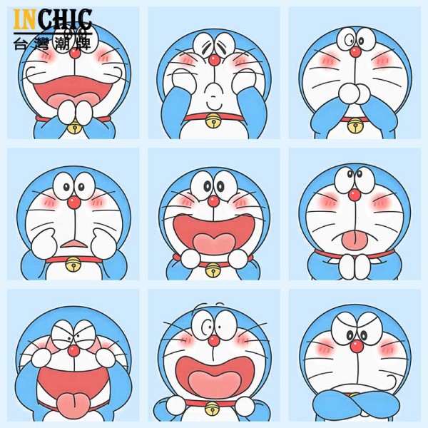 純棉 哆啦A夢九宮格短T 五件NT$1603