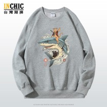 純棉 浮世繪鯊魚武士貓長袖衫，兩件NT$1099