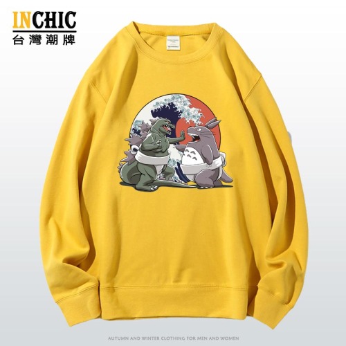 純棉 哥吉拉戰豆豆龍長袖衫，兩件NT$1099