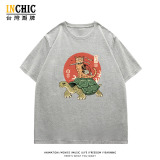 純棉 紅日武士貓短T 五件NT$1603