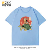 純棉 紅日武士貓短T 五件NT$1603