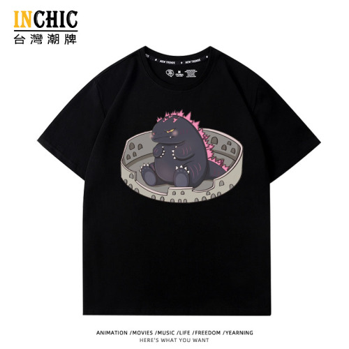 純棉 Q粉哥吉拉短T 五件NT$1603