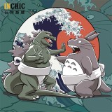 純棉 哥吉拉戰豆豆龍短T 三件NT$1099