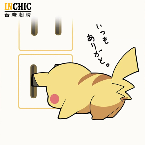 純棉 充電皮卡丘寬鬆短T