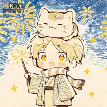 純棉 夏目友人帳寬鬆短T