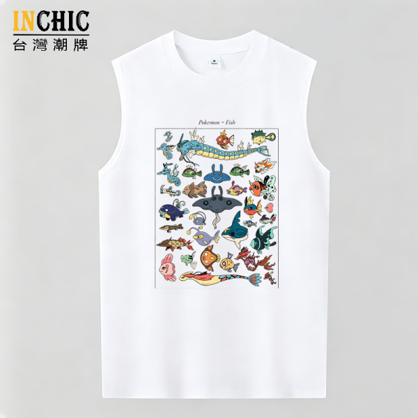 240克純棉 寶可夢 魚背心 五件NT$1603