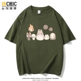 240克純棉 宮崎駿小精靈寬鬆短T
