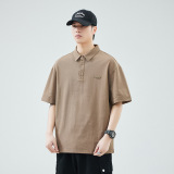 簡約翻領短袖Polo衫男士T卹夏季寬鬆潮流體卹上衣