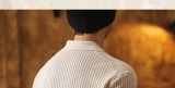 意式莫瑞老錢風短袖T恤萊賽爾亞麻針織Polo衫男士輕熟T恤