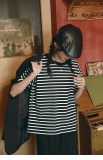黑白經典條紋短袖女春夏寬鬆慵懶圓領純棉T恤上衣