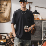 夏季薄款冰絲涼感T卹潮牌寬鬆速乾短袖體恤男