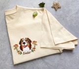 客製化寵物刺繡T恤花卉毛小孩珍藏專屬回憶特別禮物