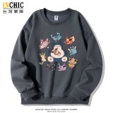 寶可夢 酣睡伊布卡比獸寬鬆大學T