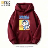 拼色哆啦A夢寬鬆帽T