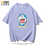 【純棉】星星眼哆啦A夢寬鬆重磅短T