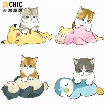 【純棉】寶可夢貓寬鬆短T