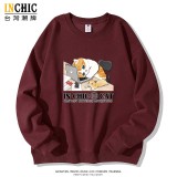 心累貓寬鬆大學T
