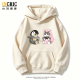 遊戲人偶貓寬鬆帽T
