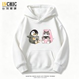遊戲人偶貓寬鬆帽T