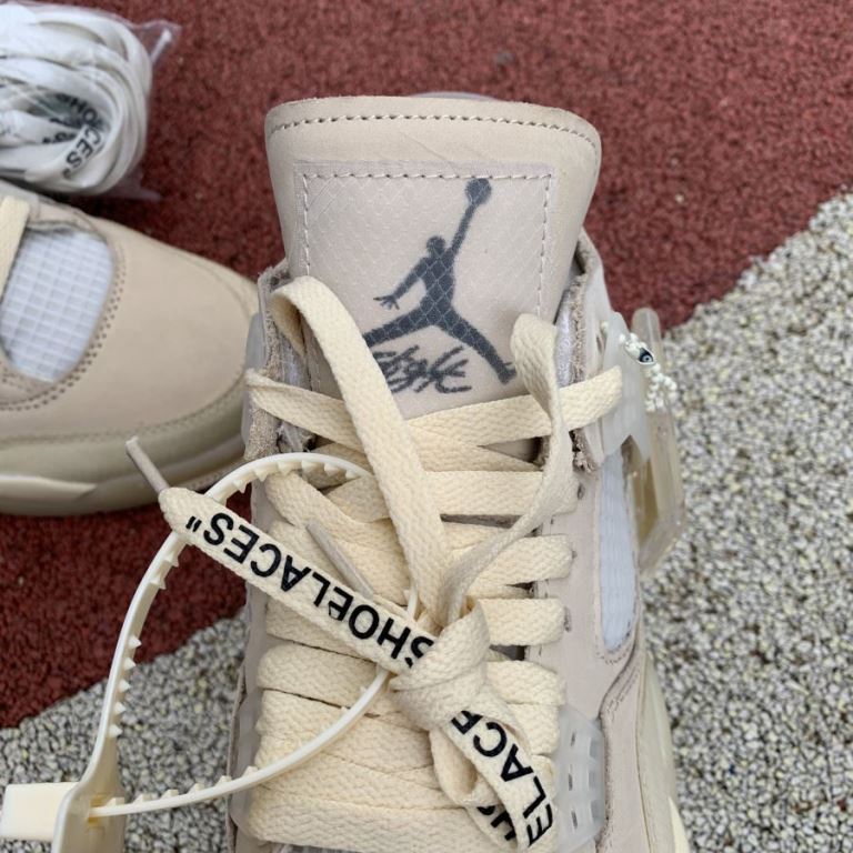 aj4ow联名米白OFF-WHITE x air jordan 4 