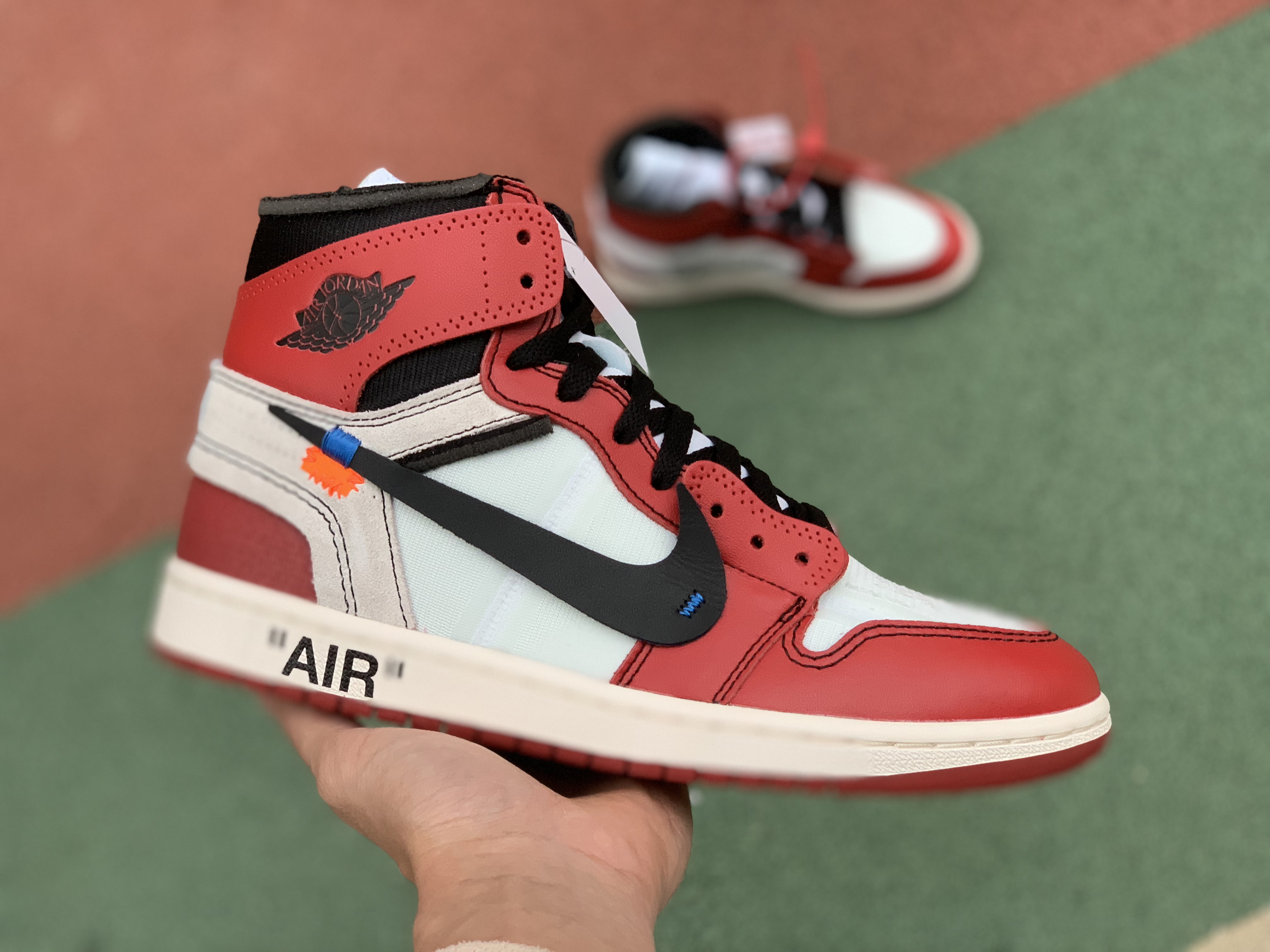 纯原】aj1ow白红联名Air Jordan 1 x Off White AJ1 白红ow限量联名AA3834-101 尺码：40.5-47.525