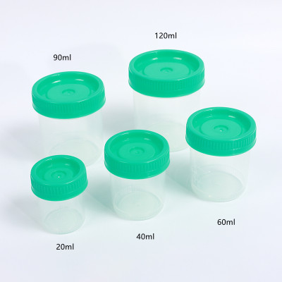 20-120ml Sterile Urine Cup Urine Collection Test Cup With Screw Cap