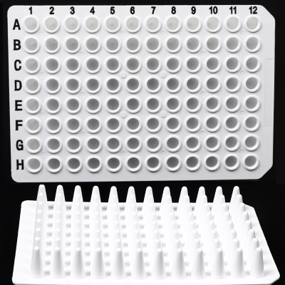 0.1ml 96 Well White PCR Plates Factory Supply