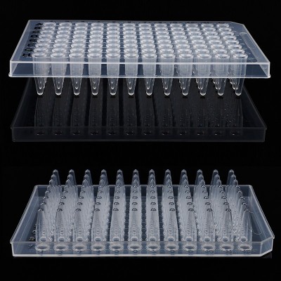 Transparent 96 PCR Plates Factory Supply 96 Well Plates