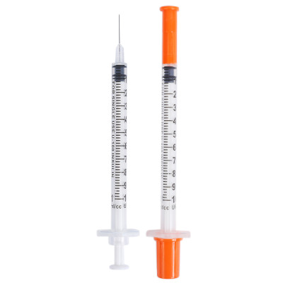 100units Insuline Syringe 1ml With Needle Ce Approved