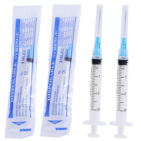3ml safety injection syringe Luer Lock with needle