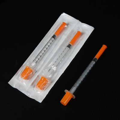 1ml Insuline Syringe With Needle Ce Approved E.O. Sterile 100units