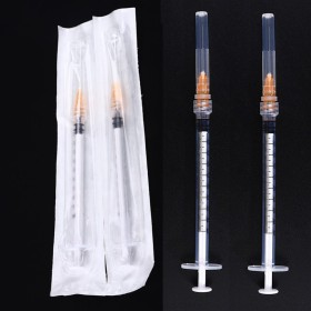 1ml Disposable Syringe Luer Lock Insulin Injection Syringe with Needle