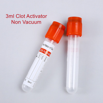 3ml Clot Activator Non Vacuum Blood Collection Tube