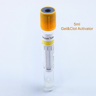 5ml Gel&Clot Activator Vacutainer Vacuum Blood Collection Tube