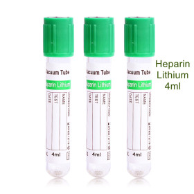 4ml Heparin Lithium Vacutainer Vaccum Blood Collection Tube