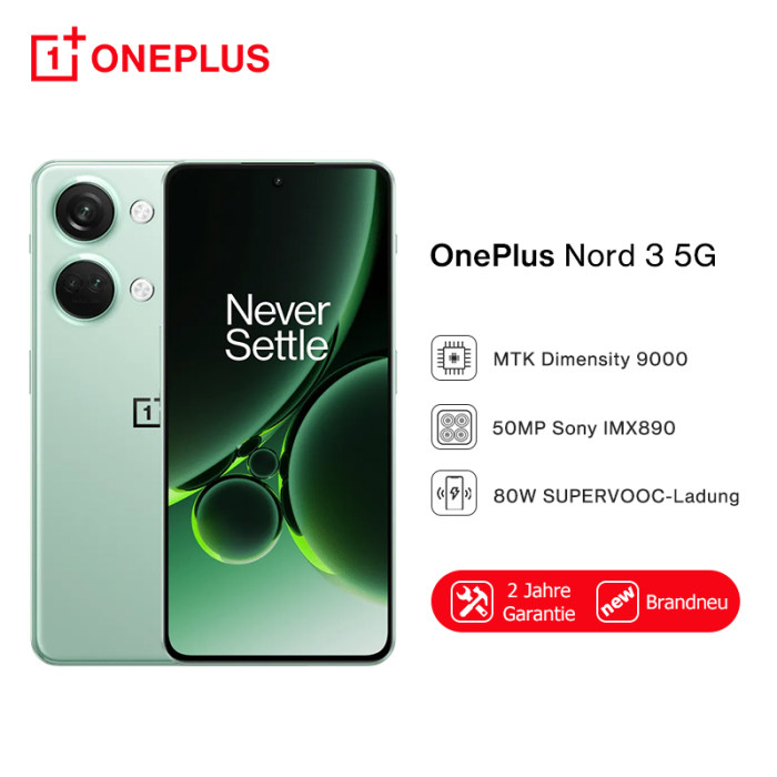 [World Premiere] Global Version OnePlus Nord 3 5G 16GB 256GB 50MP Camera  80W SUPERVOOC 6.74”120Hz Display Dimensity 9000